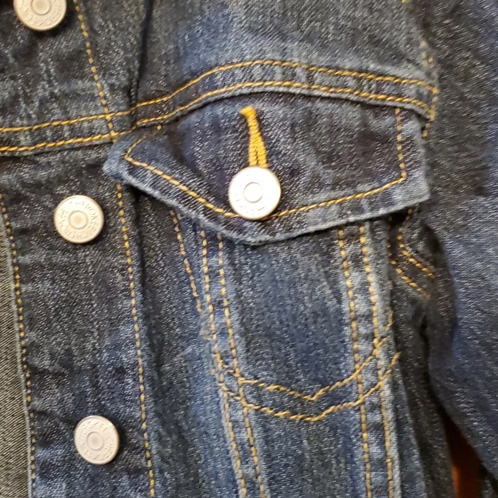 Cherokee Girls‎ Buttondown Denim Jean Jacket in Dark Wash Size Medium (7-8)